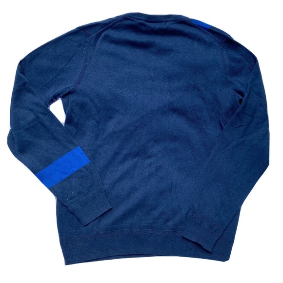 DKNY Jeans Blue Cotton Pullover Sweater Size Medium Casual Career Autumn Mens - Picture 6 of 6